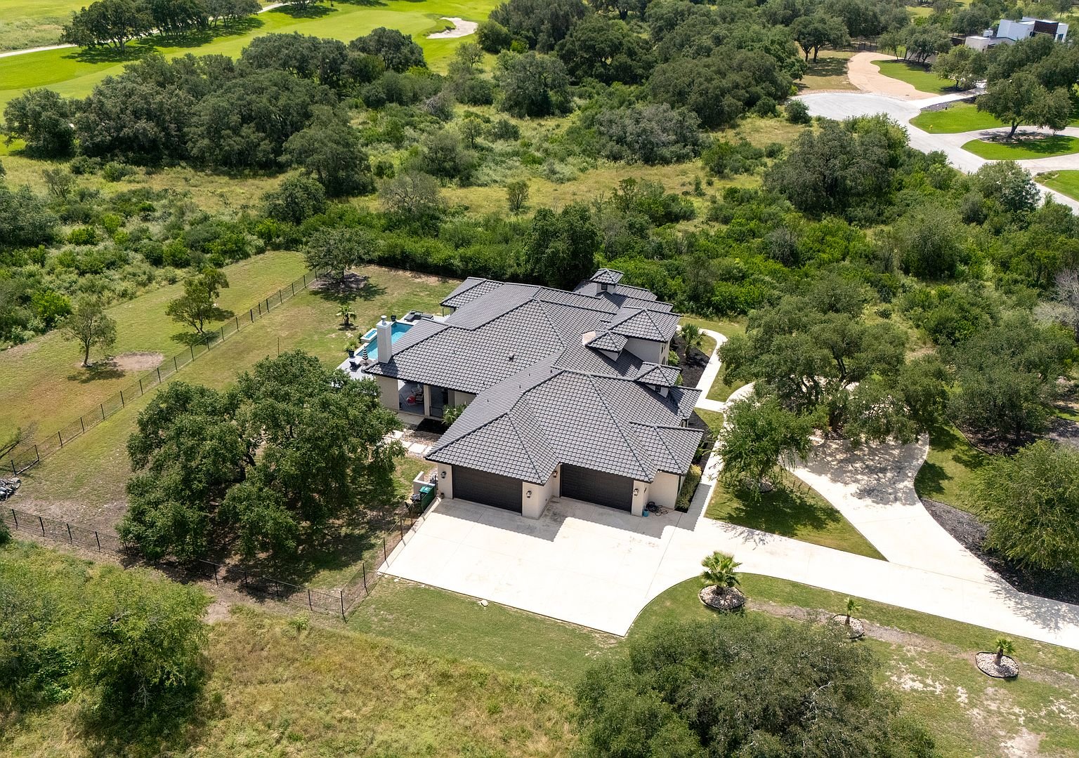 Aerial view of the homesite